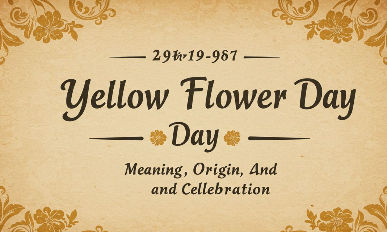 Yellow Flower Day